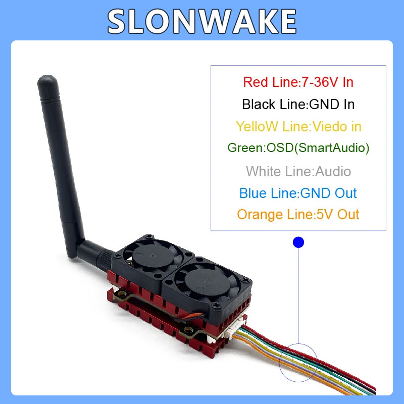 SLONWAKE 5.8G 48CH 4.2W VTX ré - Drone Racing Frame avis et prix